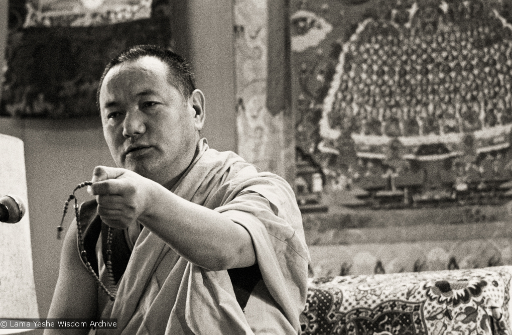 Lama teaching, Yucca Valley, 1977