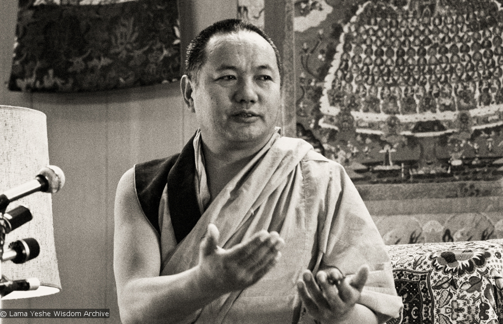 Lama teaching, Yucca Valley, 1977