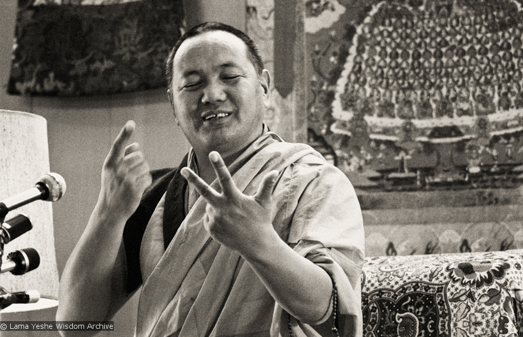 Lama teaching, Yucca Valley, 1977