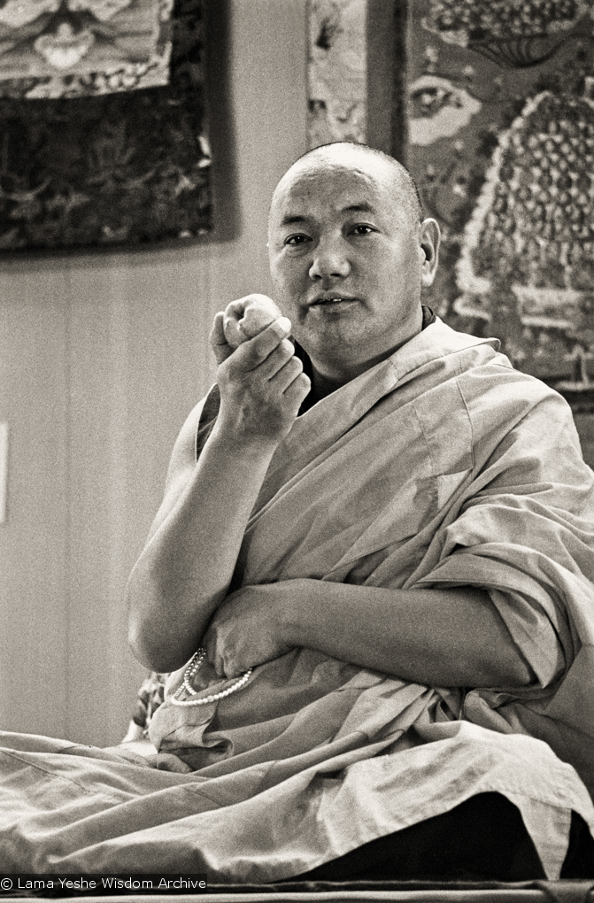 Lama teaching, Yucca Valley, 1977