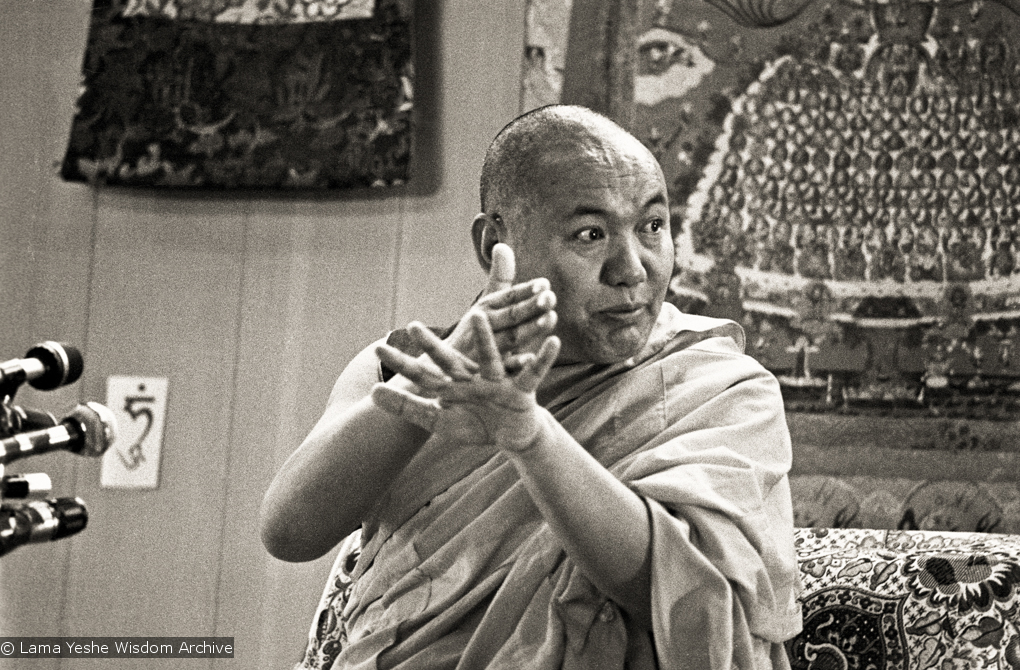 Lama teaching, Yucca Valley, 1977