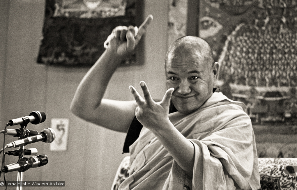 Lama teaching, Yucca Valley, 1977