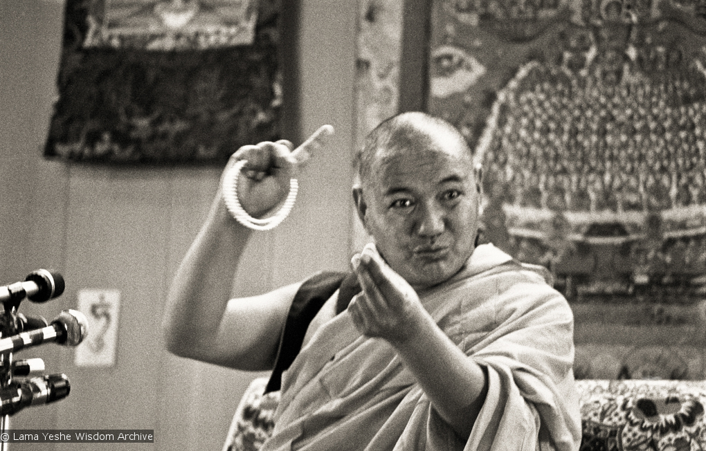 Lama teaching, Yucca Valley, 1977