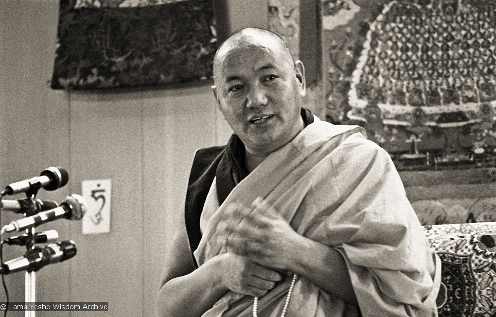 Lama teaching, Yucca Valley, 1977