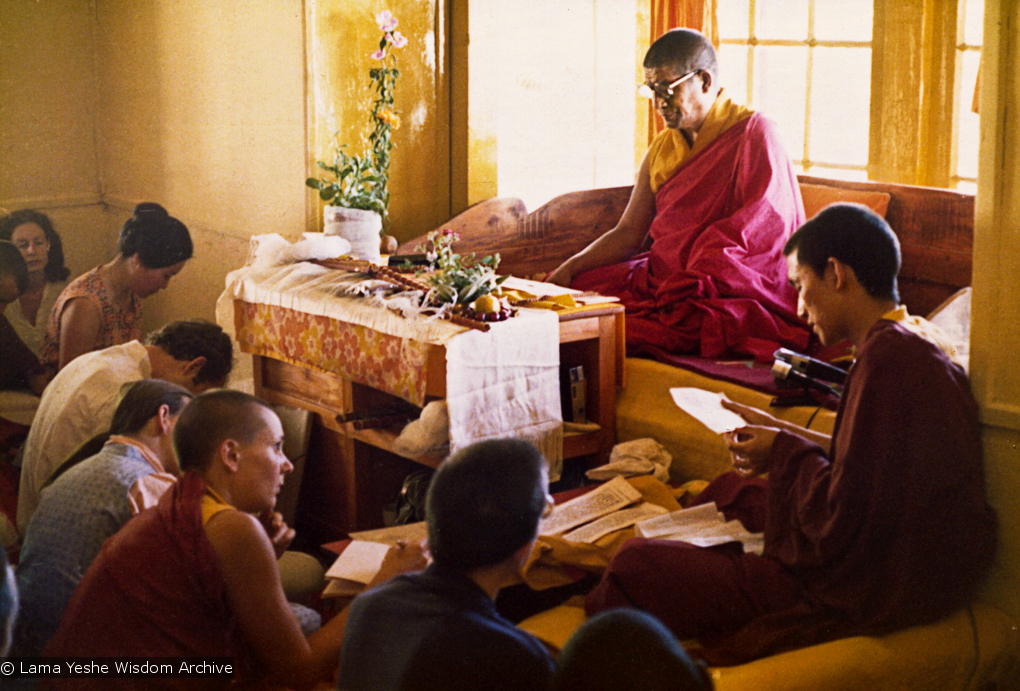 Geshe Rabten teaching, 1975