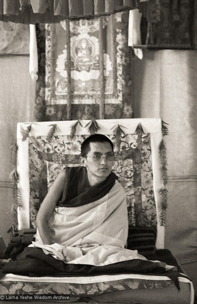 Rinpoche teaching, 1976