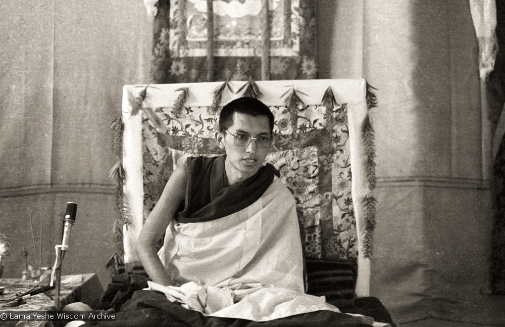 Rinpoche teaching, 1976