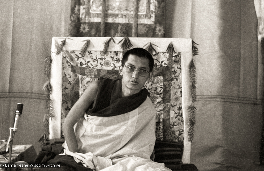 Rinpoche teaching, 1976