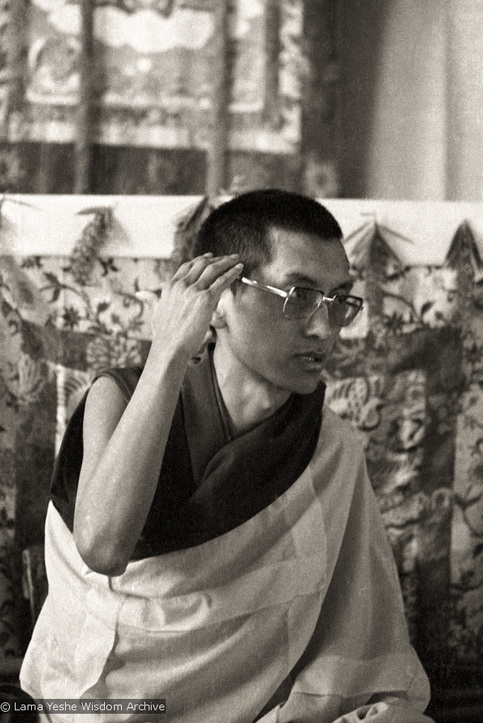 Rinpoche teaching, 1976