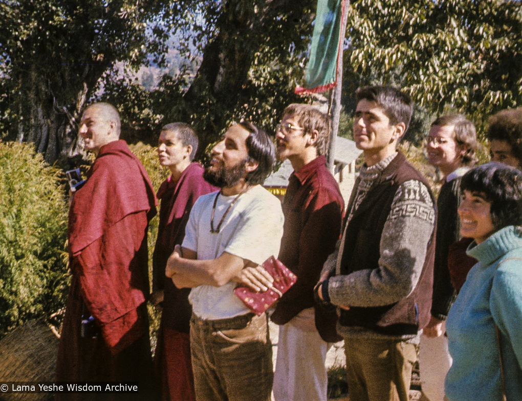 Students at enthronement, 1975