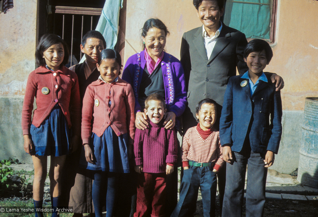 Jampa Trinley and family, 1975