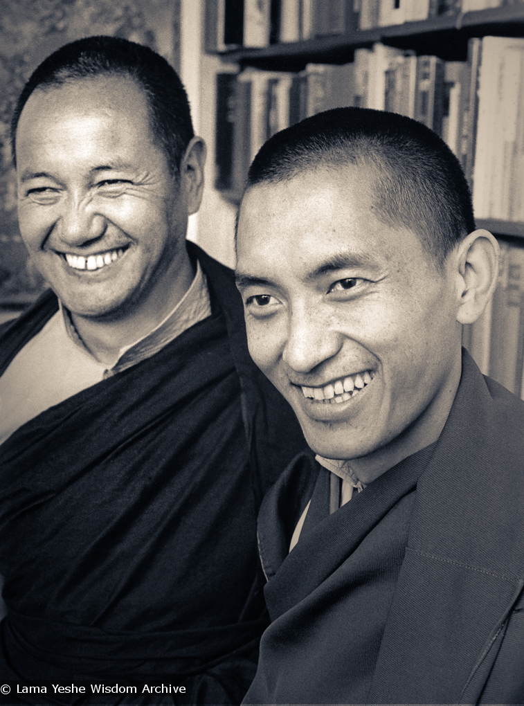 Lama and Rinpoche, New Zealand, 1975