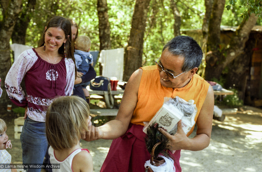 Lama at a family gathering, 1983