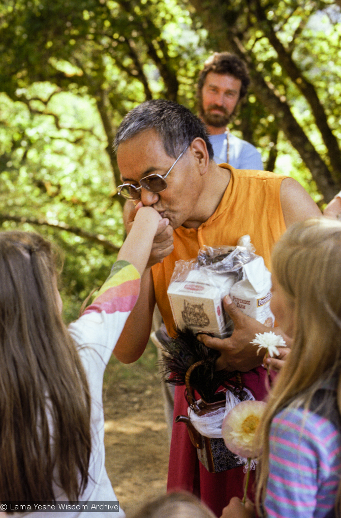Lama at a family gathering, 1983