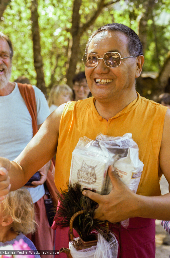 Lama at a family gathering, 1983