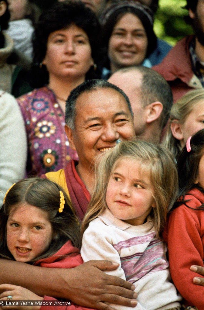 Lama at a family gathering, 1983