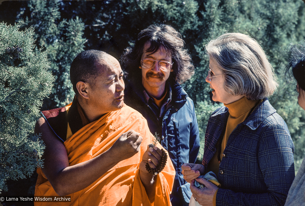 Lama with Dennis Paulson and Louie-Bob Wood, Yucca Valley, 1977