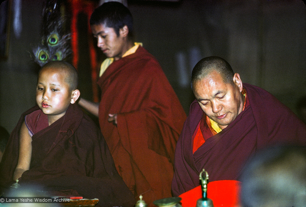 Yangsi Rinpoche and Lama, 1976