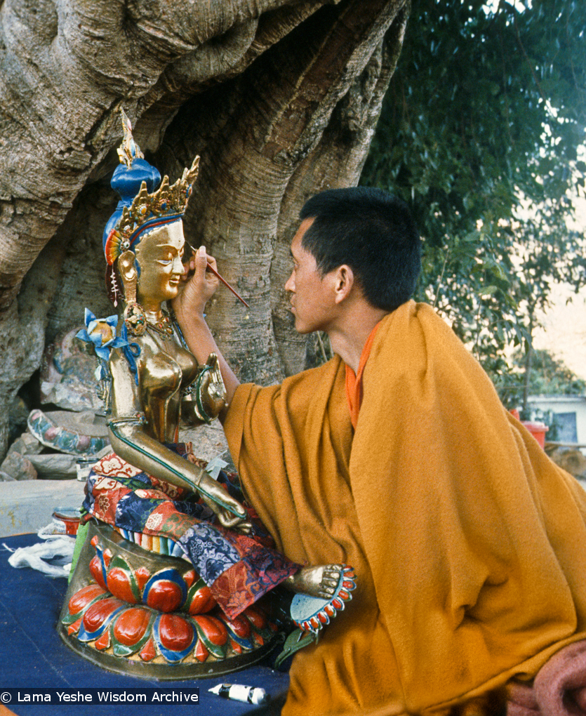 Rinpoche painting Tara, 1976