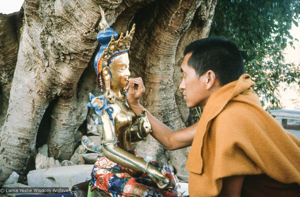 Rinpoche painting Tara, 1976