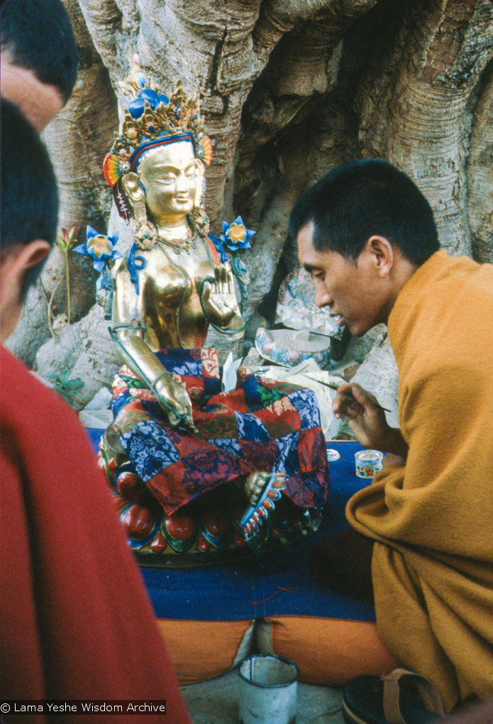 Rinpoche painting Tara, 1976