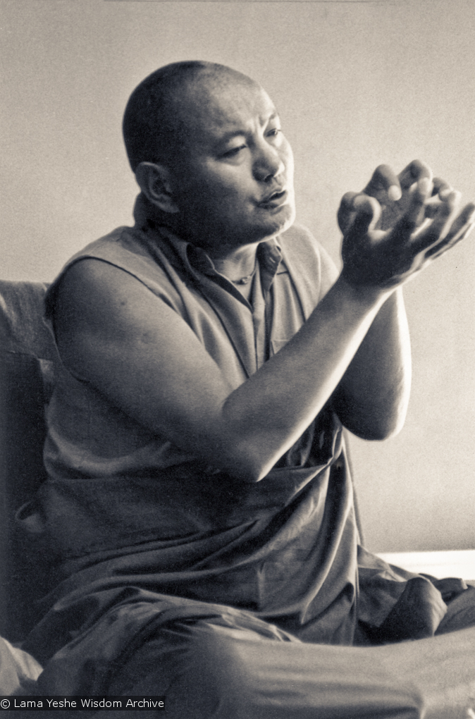 Lama teaching at UCSC, 1978