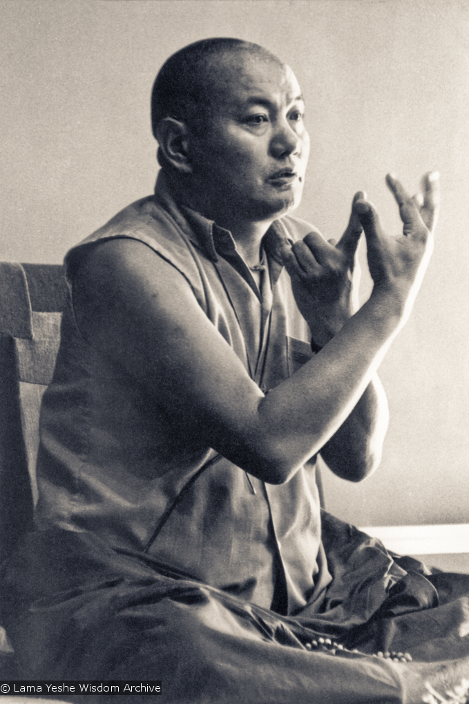 Lama teaching at UCSC, 1978