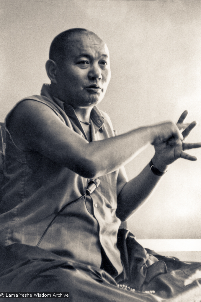 Lama teaching at UCSC, 1978