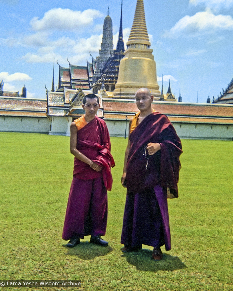 Lama and Rinpoche, Thailand, 1974