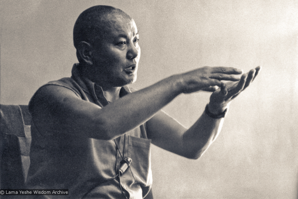 Lama teaching at UCSC, 1978