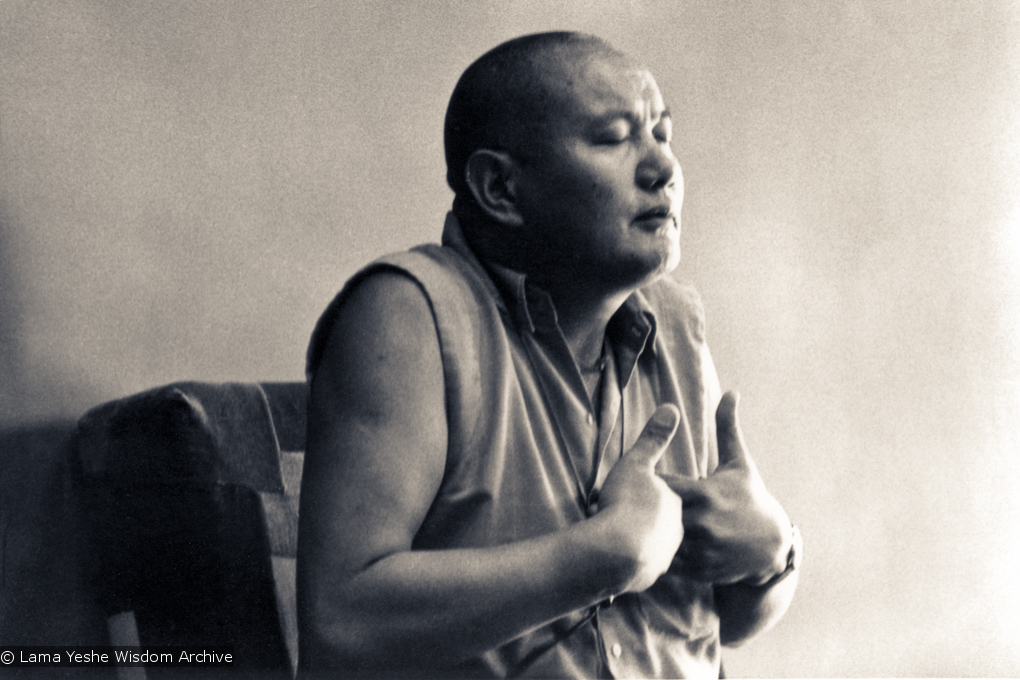 Lama teaching at UCSC, 1978