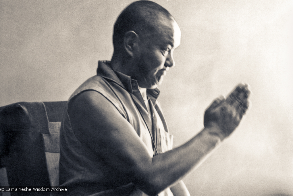 Lama teaching at UCSC, 1978