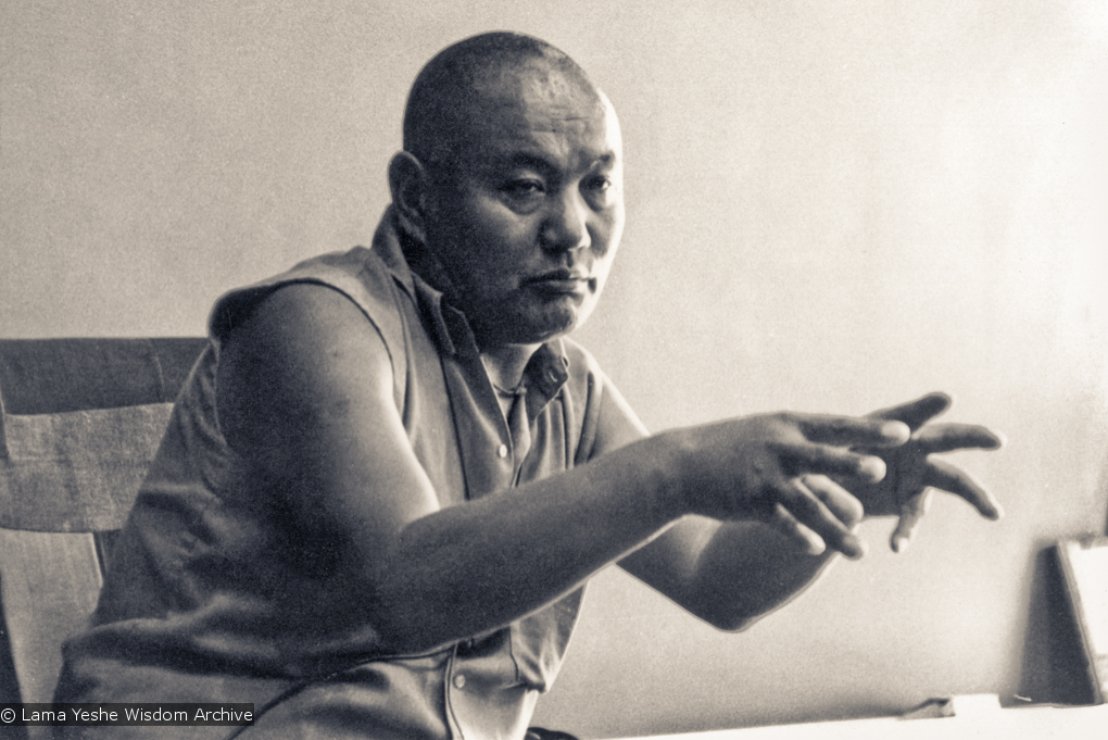 Lama teaching at UCSC, 1978
