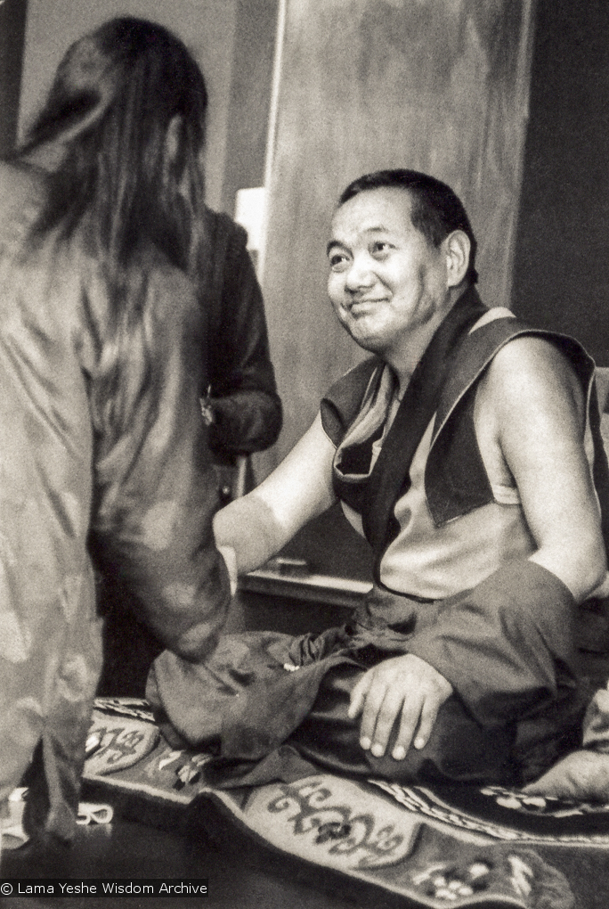 Lama teaching at UCSC, 1978
