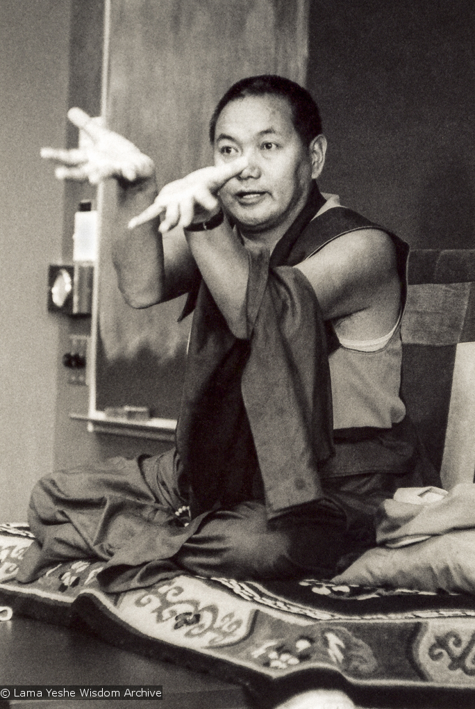 Lama teaching at UCSC, 1978
