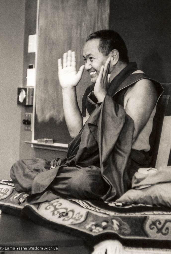 Lama teaching at UCSC, 1978