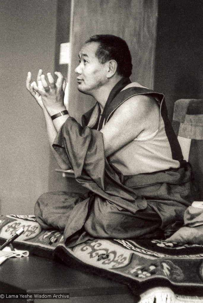 Lama teaching at UCSC, 1978