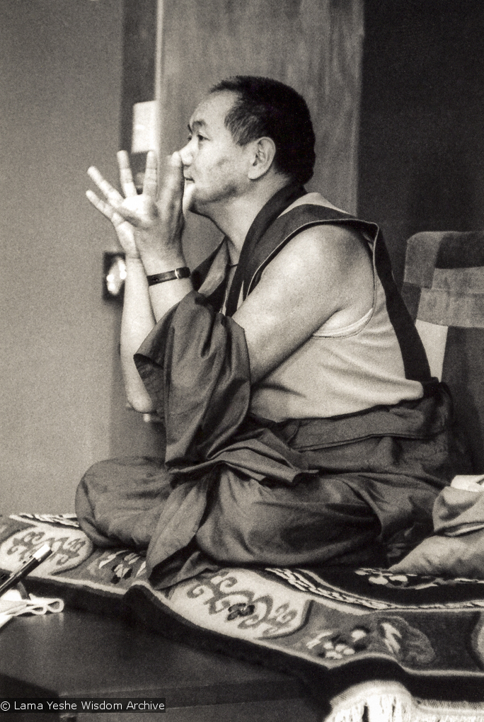 Lama teaching at UCSC, 1978