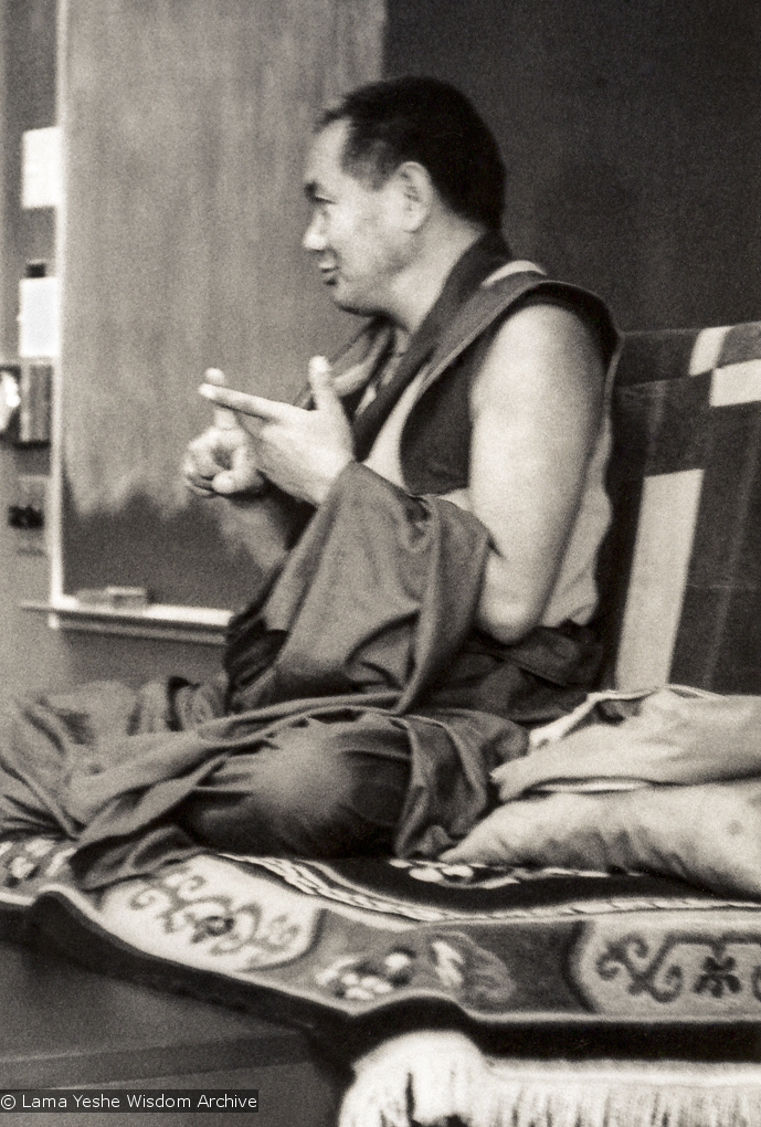 Lama teaching at UCSC, 1978