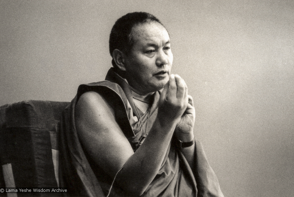 Lama teaching at UCSC, 1978