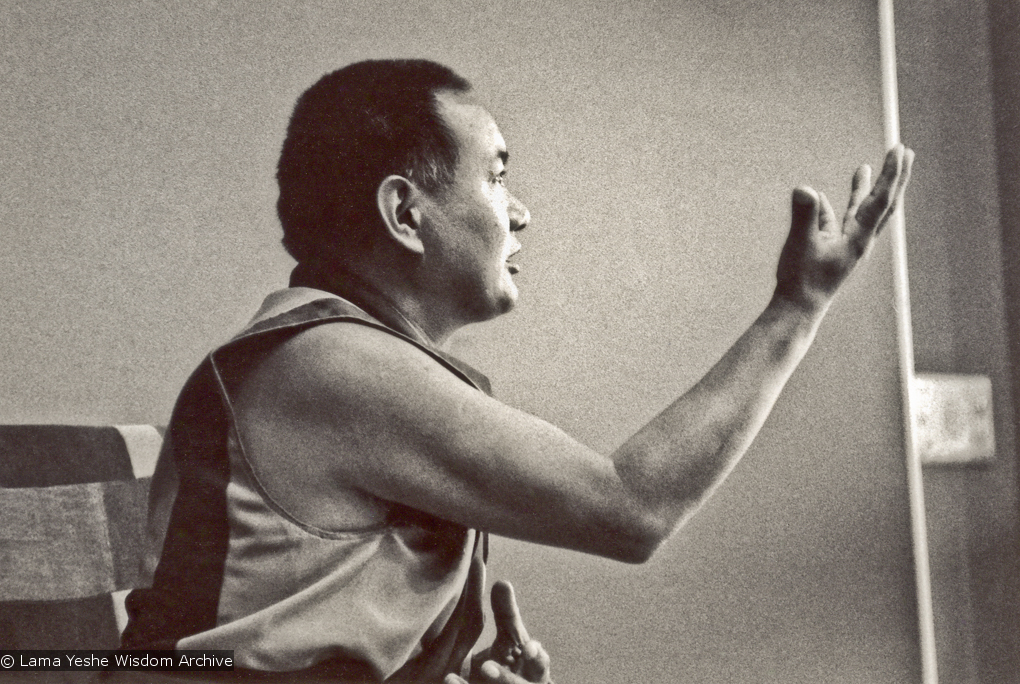 Lama teaching at UCSC, 1978