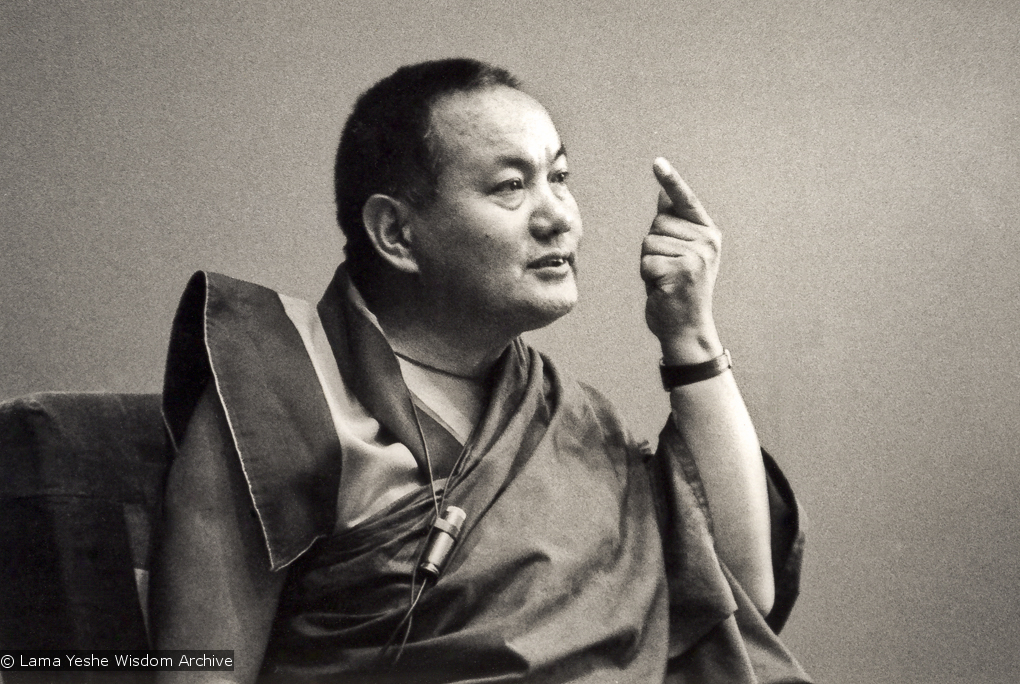 Lama teaching at UCSC, 1978