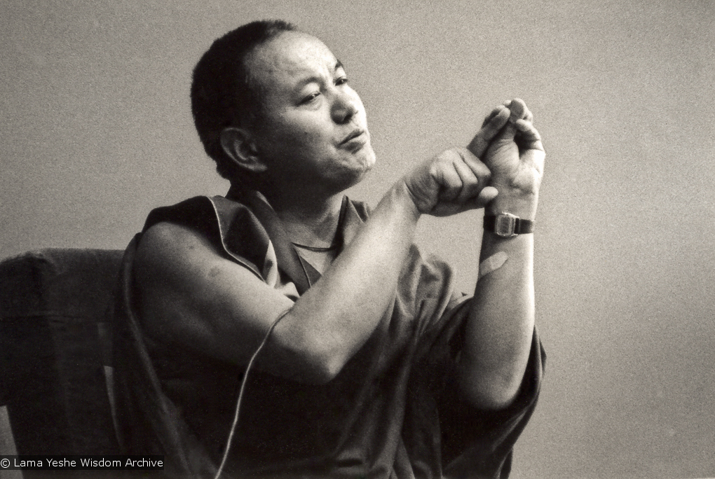 Lama teaching at UCSC, 1978