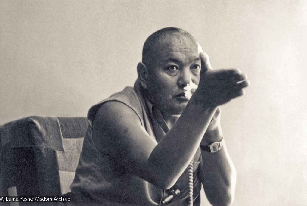 Lama teaching at UCSC, 1978