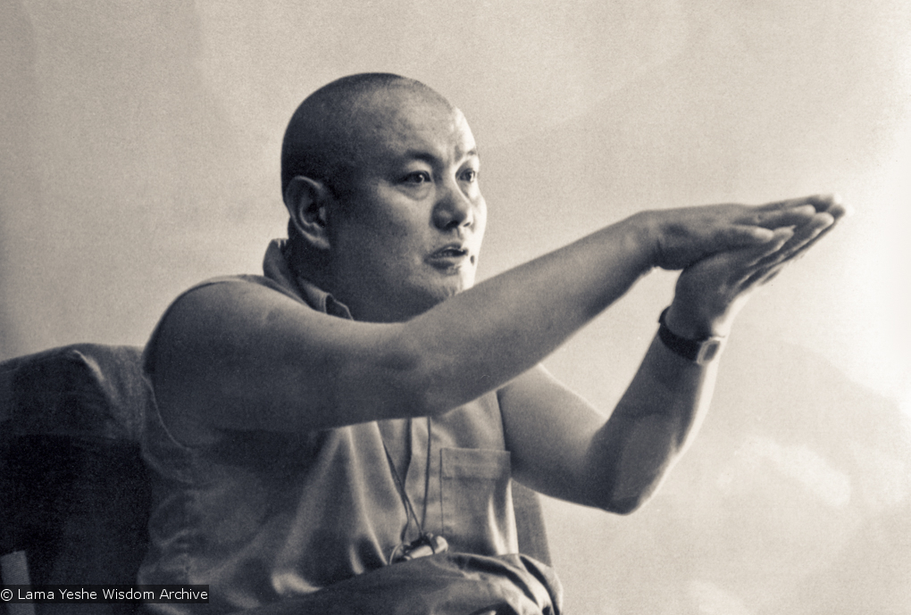 Lama teaching at UCSC, 1978