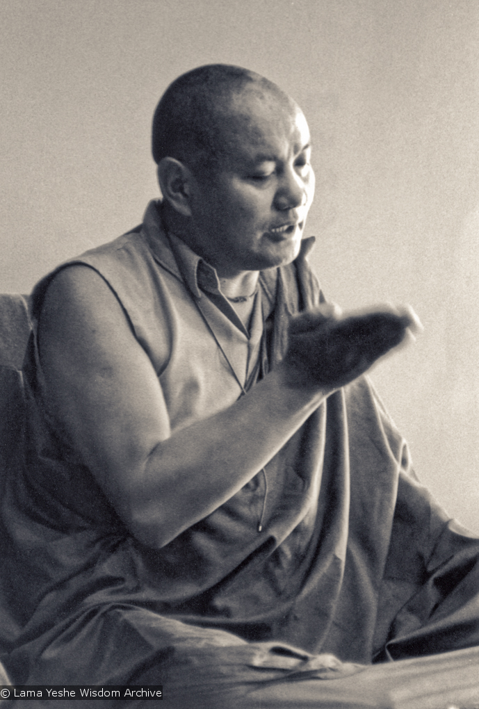 Lama teaching at UCSC, 1978