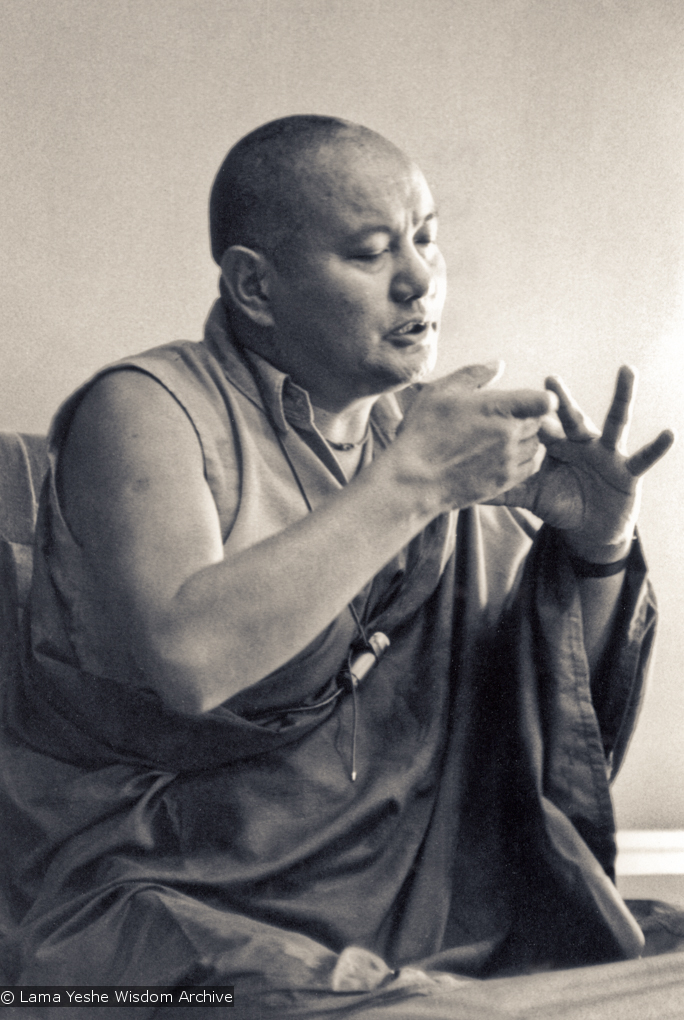Lama teaching at UCSC, 1978