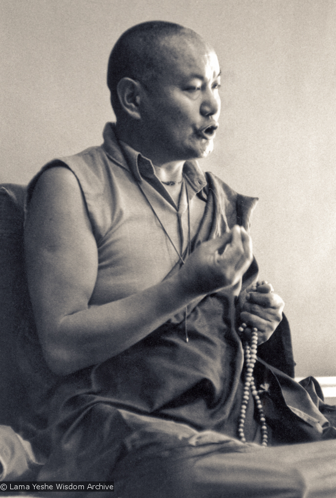 Lama teaching at UCSC, 1978