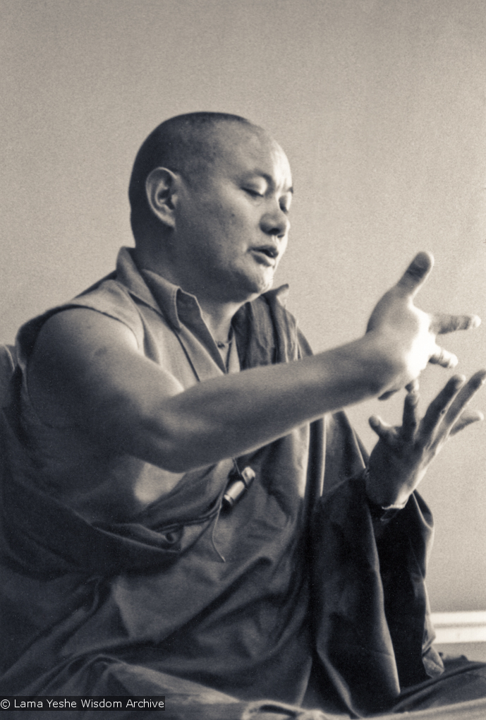 Lama teaching at UCSC, 1978