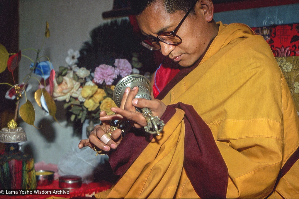 Rinpoche, Bodhgaya, 1982